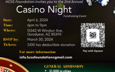 2nd Annual Casino Night Fundraiser on April 6th!